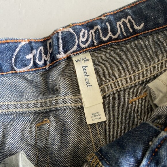 Gap Denim Womens 26x30 Blue Demim Jeans Bootcut NWT 14 Reg Med Wash - Picture 6 of 8